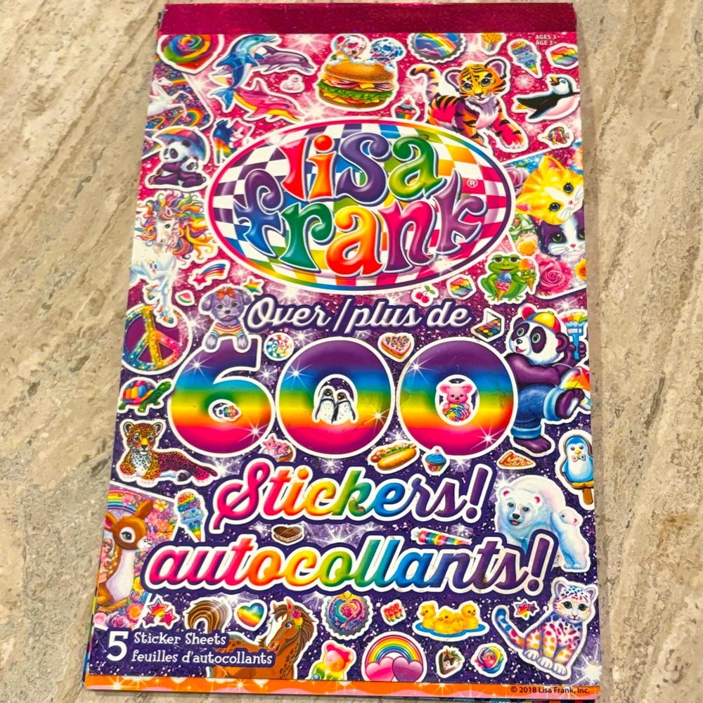 Vintage Lisa Frank Sticker Book 90s Y2K